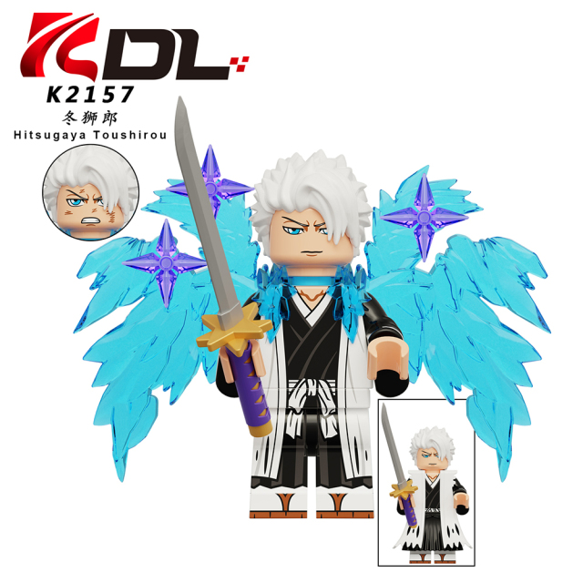 KDL820 Anime BLEACH Kurosaki Ichigo Yhwach Aizen Sousuke Hitsugaya Toushirou  Kuchiki Rukia Mini Figures Educational Action Building Blocks for Kids Gift Toys