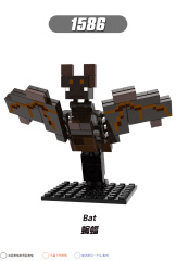 X0298 Game My World MC Minecraft Snow Golem Mooshroom Minifigs Plastic Building Block Sets Educational Kids Toys