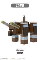 X0298 Game My World MC Minecraft Snow Golem Mooshroom Minifigs Plastic Building Block Sets Educational Kids Toys