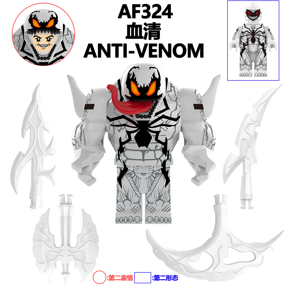 AF321-326  Marvel Comics Christmas VENOM CARNAGE RIOT WONIA-ILNV Minifigure Boys Bricks Building Block Sets Kids Toys
