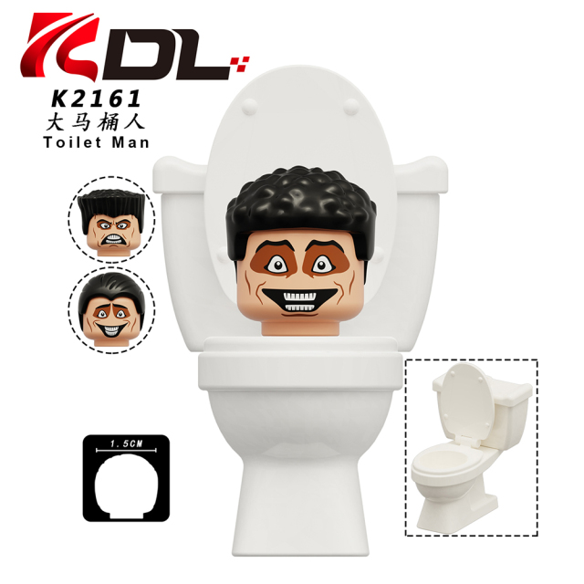 KDL821 Game Skibidi Toilet Character Toilet Man Titan TV Man Minifigures Educational Action Model Building Blocks Kids Gift Toys Juguetes