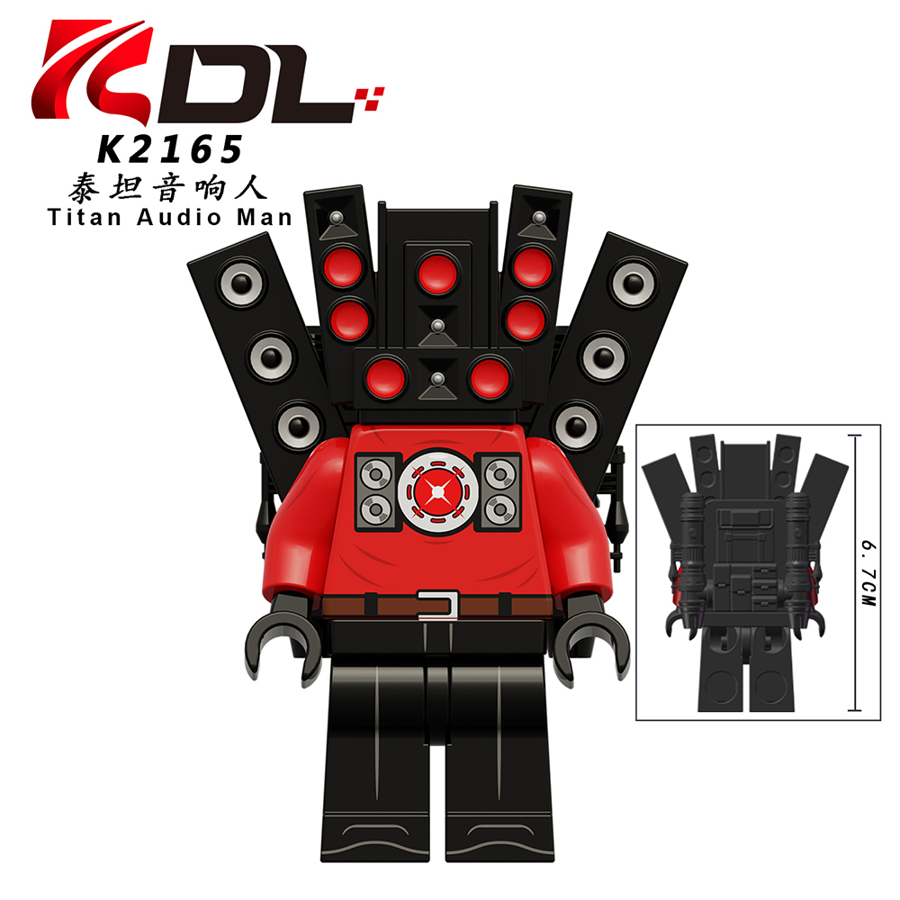 KDL822 Parasitic Urinal Toilet Man Titan Audio Man Secret Service Skibidi Toilet Game Series Characters Building Blocks Minifigures Educational Children Gift Toys