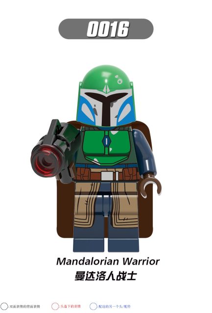 G0102 Star Wars Minifigs Mandalorian Warrior Luke Skywalker Bricks Boys Gifts Juguetes Plastic Building Block Sets Kids Toys
