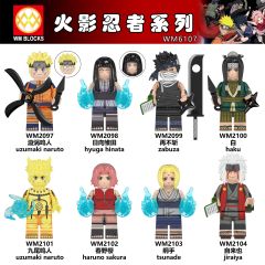 WM6107 Anime Naruto Uchiha obito kakashi sasori pein sasuke mini figures juguetes mini toys building blocks sets Toys for kids
