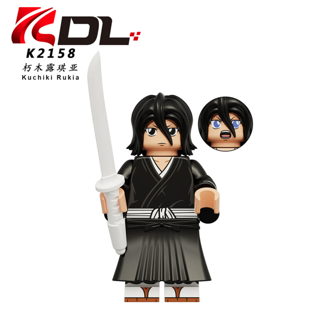 KDL820 Anime BLEACH Kurosaki Ichigo Yhwach Aizen Sousuke Hitsugaya Toushirou  Kuchiki Rukia Mini Figures Educational Action Building Blocks for Kids Gift Toys