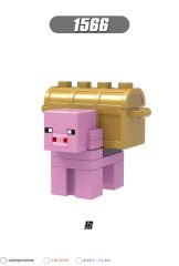 X0294 Game My World MC Minecraft Golden Knight Piglin Brute Sniffer Allay Llama Minifigs Plastic Building Block Sets Educational Kids Toys