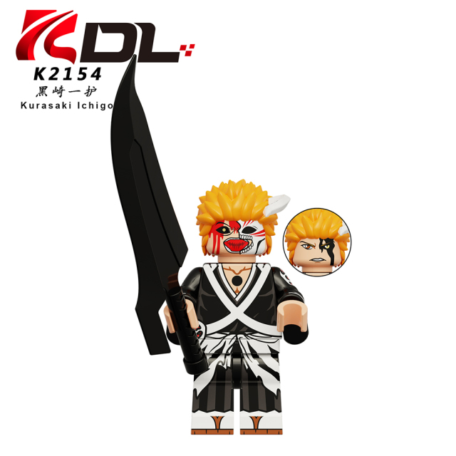 KDL820 Anime BLEACH Kurosaki Ichigo Yhwach Aizen Sousuke Hitsugaya Toushirou  Kuchiki Rukia Mini Figures Educational Action Building Blocks for Kids Gift Toys