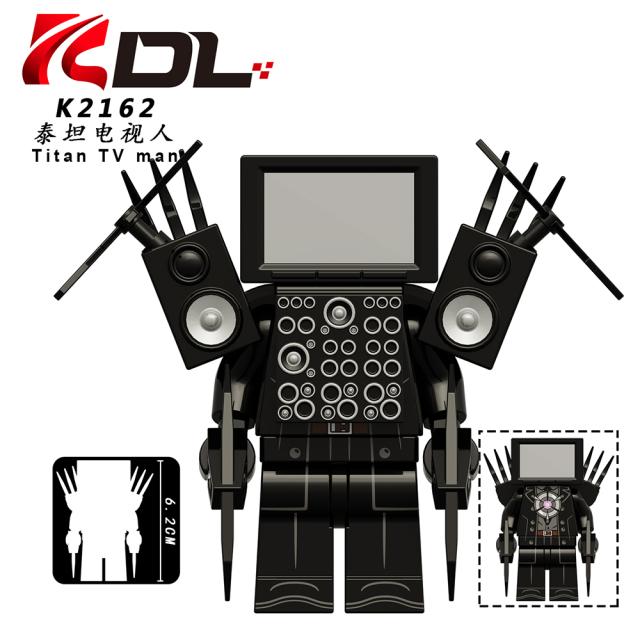 KDL821 Game Skibidi Toilet Character Toilet Man Titan TV Man Minifigures Educational Action Model Building Blocks Kids Gift Toys Juguetes