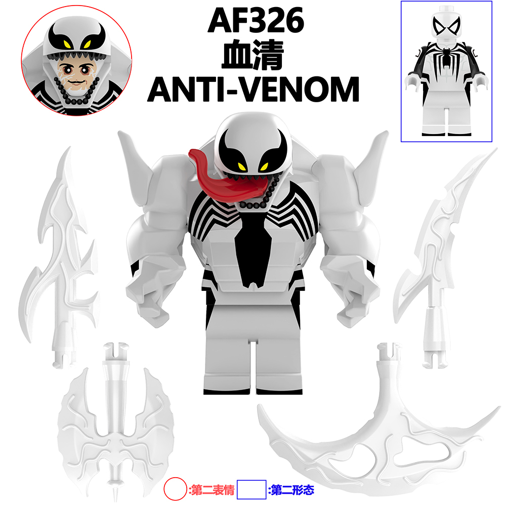 AF321-326  Marvel Comics Christmas VENOM CARNAGE RIOT WONIA-ILNV Minifigure Boys Bricks Building Block Sets Kids Toys