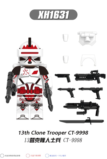 X0303 Star Wars Minifigs Clone Trooper Bricks Boys Gifts Juguetes Plastic Building Block Sets Kids Toys