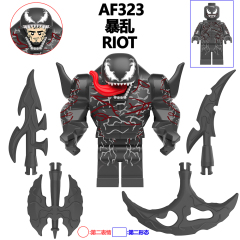 AF321-326  Marvel Comics Christmas VENOM CARNAGE RIOT WONIA-ILNV Minifigure Boys Bricks Building Block Sets Kids Toys
