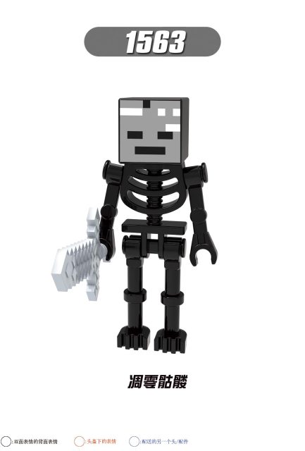 X0294 Game My World MC Minecraft Golden Knight Piglin Brute Sniffer Allay Llama Minifigs Plastic Building Block Sets Educational Kids Toys