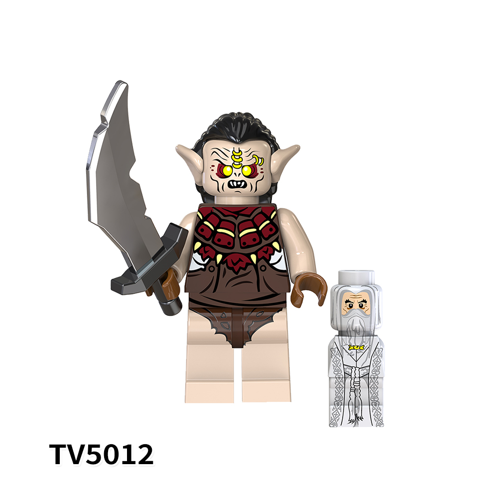 TV6402 Lord Of The Rings  Movie ORCS Uruk-haf Goblin  Mini Bricks Building Block Figure Plastic Educational Kids Toys