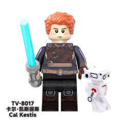 TV6103  Star Wars Movie Character Cal Kestis Rahm Kota Obi-Wan Minifigs Boy Juguetes Mini Building Blocks Educational Kids Toys