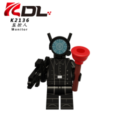 KDL818 Famous Skibidi Toilet Game Character Speaker TV People Monitor Toilet Man TV Man Minifigures Building Blocks Brick Educational Toys for Kids Boys girls