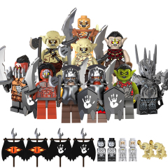 TV6402 Lord Of The Rings  Movie ORCS Uruk-haf Goblin  Mini Bricks Building Block Figure Plastic Educational Kids Toys