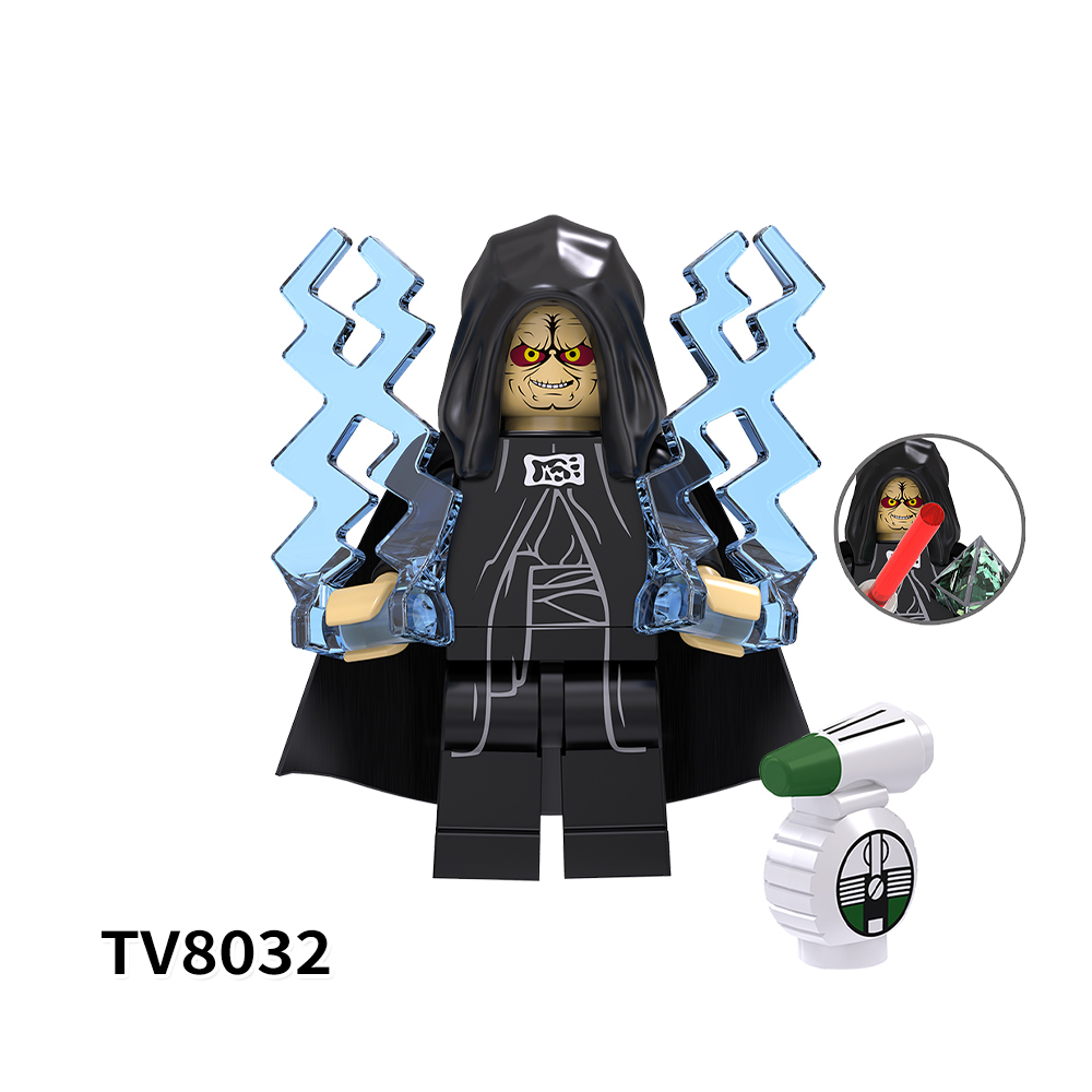 TV6105  Star Wars Movie Ahsoka Mace Windu Luke Skywalker with Baby Yoda Palpatine Commander Blackout Plastic Building Blocks Kids Toys