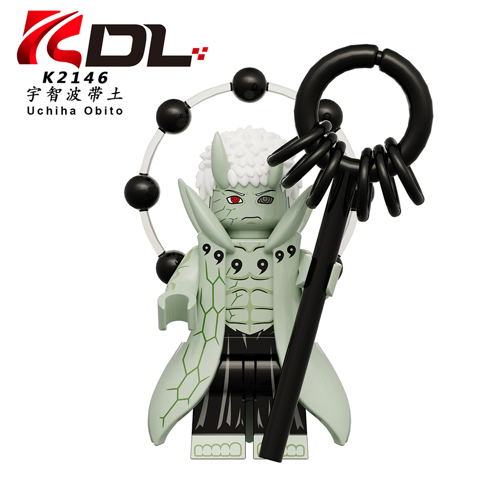 KDL819 Uzumaki Kakashi Uchiha Obito Madara Tsunade Jiraiya Kaguya Minato Japanese Anime Naruto Minifigures Collect Educational Building Blocks Kids Mini Toys