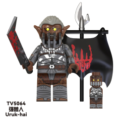 TV6408 Movies Uruk-hai Weapons Soldier Figures Juguetes Child DIY Building Block Sets Children Educational Kids Toys