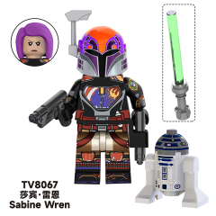 TV6109  Star Wars Movie Mandalorian Han Solo Bo Katan Movie Character Building Blocks Brick Educational Toy For Kids Boys