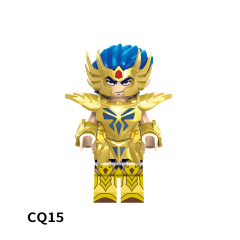 CQ11-16 Gold Twelve Constellation Saint Leo Sagittarius Scorpius Aquarius Cancer Capricornus Building Blocks Kids Mini Gift Toys