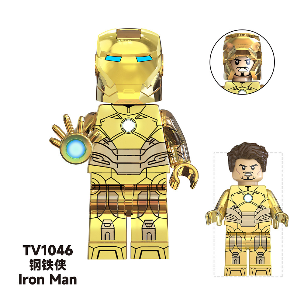 TV6206 Marvel Comics Super Heroes Loki Iron Man Mini Bricks Building Block Figure Toys For Kids