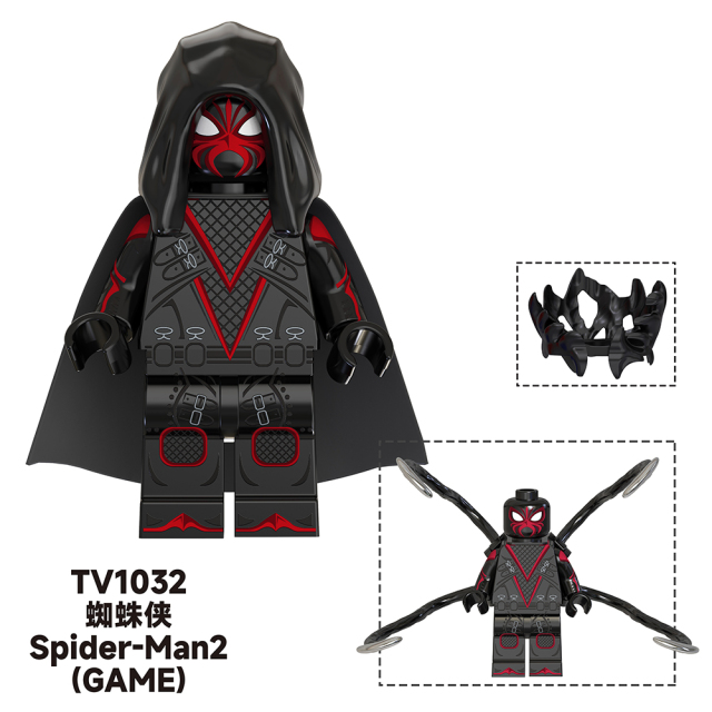 TV6204  Marvel Comics Super Heroes Spider-Man2 The Amazing Spider-Man Deadpool Watchers Mini Bricks Building Block Figure Toys For Kids