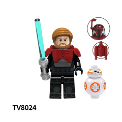 TV6104  Star Wars Movie Character Darth Maul Obi-Wan Minifigs Boy Juguetes Mini Building Blocks Educational Kids Toys