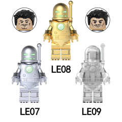 LE07-09  American Marvel Comics Super Heroes Movie Character Iron Man MK1 Juguetes Building Blocks Mini Toys  Kids Boys Girls