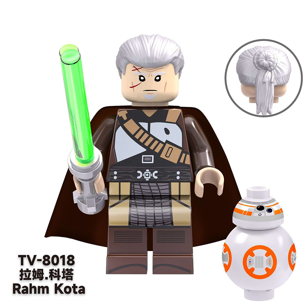 TV6103  Star Wars Movie Character Cal Kestis Rahm Kota Obi-Wan Minifigs Boy Juguetes Mini Building Blocks Educational Kids Toys