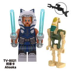 TV6103  Star Wars Movie Character Cal Kestis Rahm Kota Obi-Wan Minifigs Boy Juguetes Mini Building Blocks Educational Kids Toys
