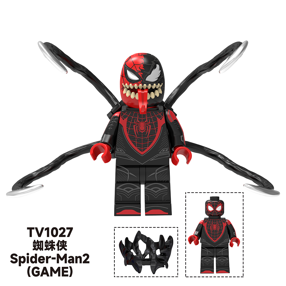 TV6204  Marvel Comics Super Heroes Spider-Man2 The Amazing Spider-Man Deadpool Watchers Mini Bricks Building Block Figure Toys For Kids