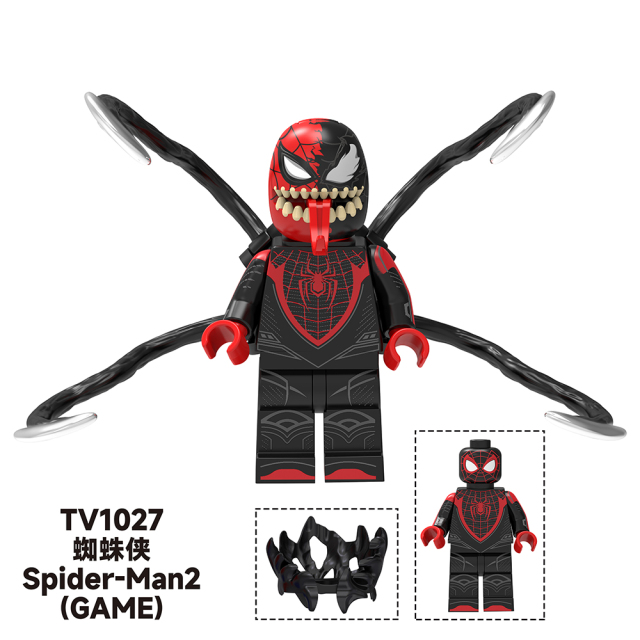 TV6204  Marvel Comics Super Heroes Spider-Man2 The Amazing Spider-Man Deadpool Watchers Mini Bricks Building Block Figure Toys For Kids