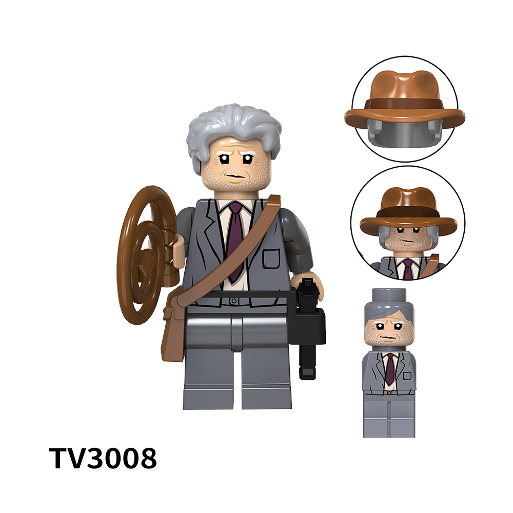TV6301 Raiders of the Lost Ark Movie Assemble Indiana Jones  Dr. Rene Belloq Educational Building Blocks for Kids Gift Toys
