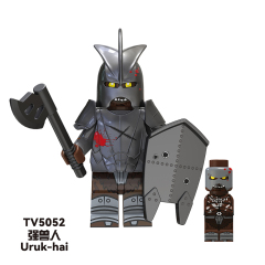 TV6407 Movies Uruk-hai Weapons Soldier Figures Juguetes Child DIY Building Block Sets Children Educational Kids Toys