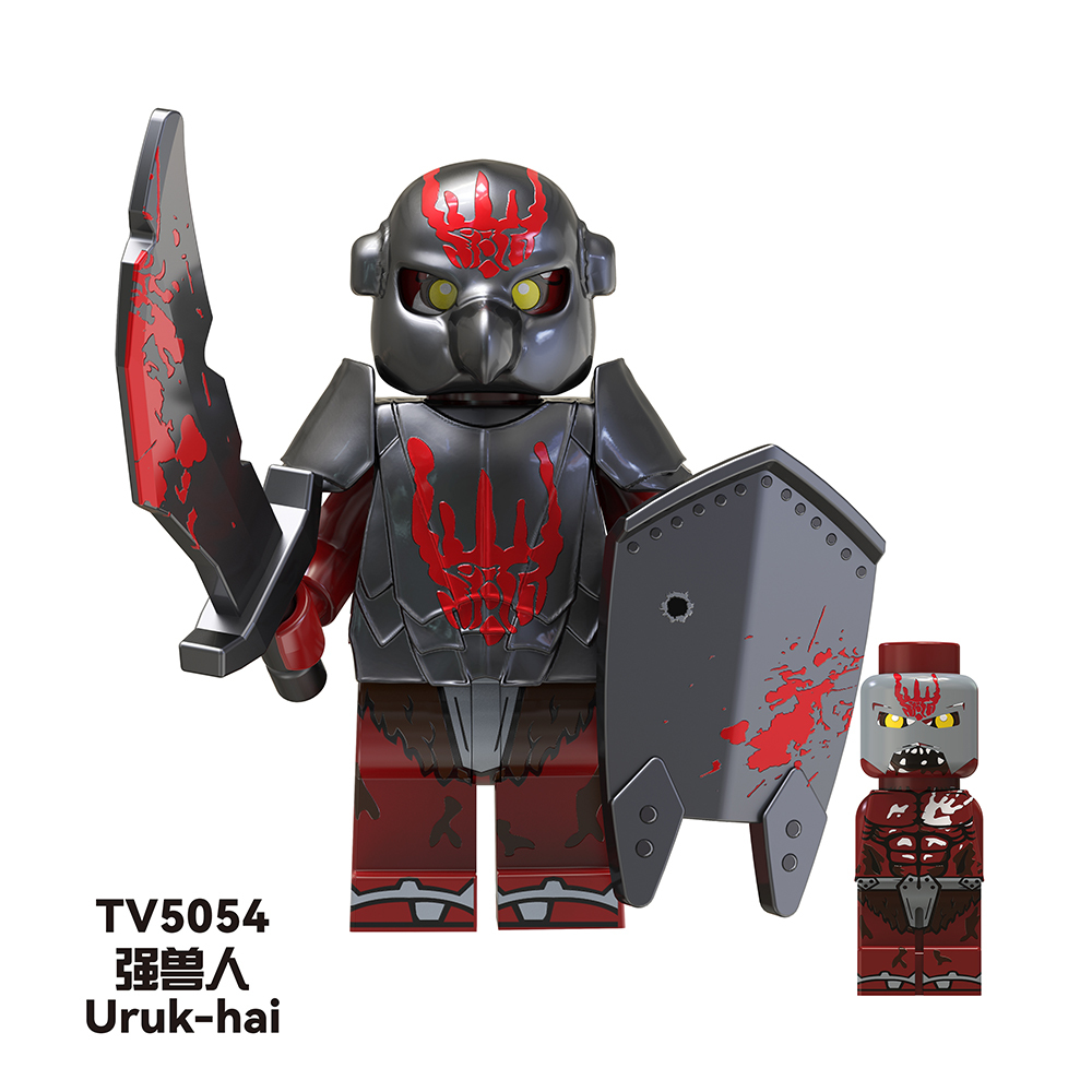 TV6407 Movies Uruk-hai Weapons Soldier Figures Juguetes Child DIY Building Block Sets Children Educational Kids Toys
