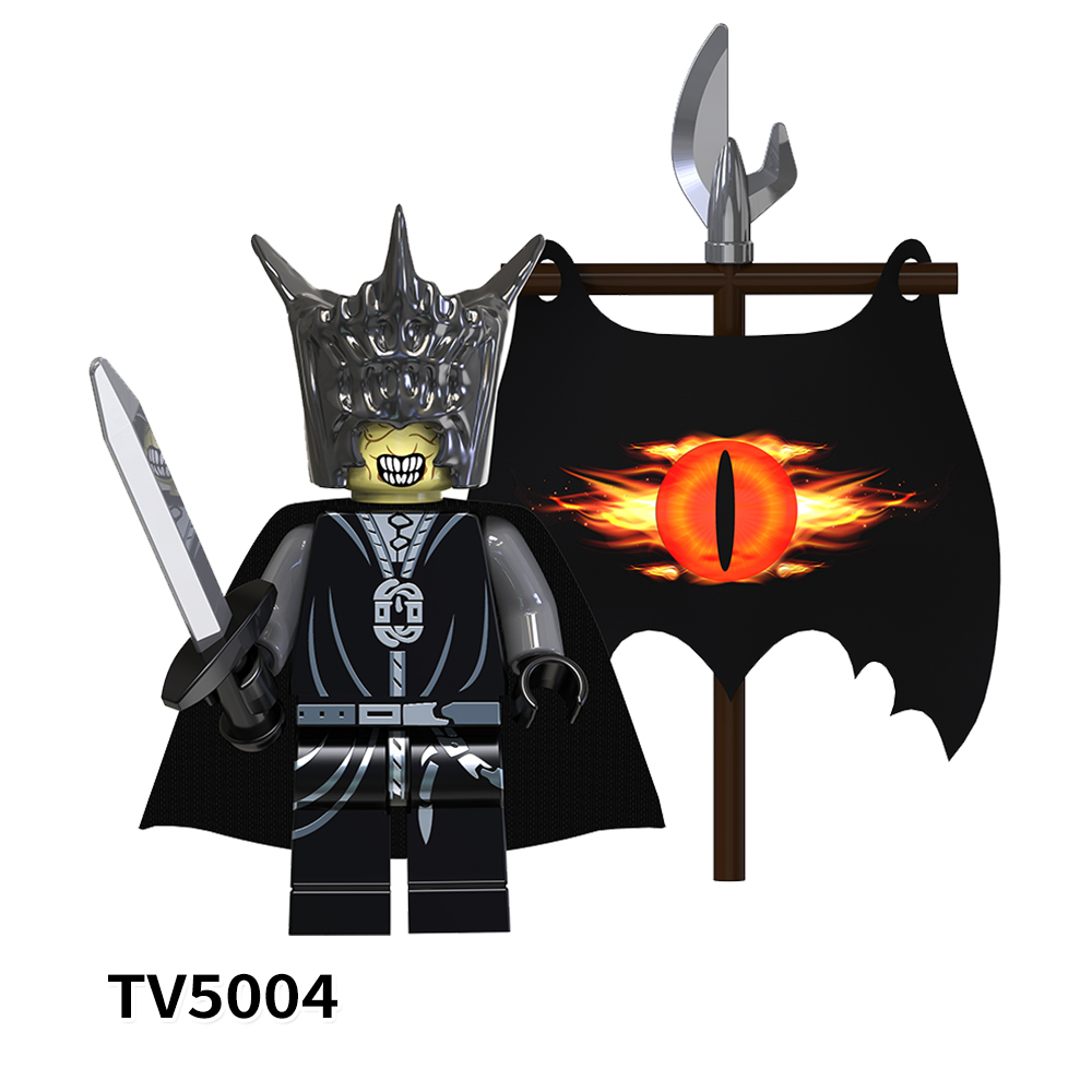 TV6401 Lord Of The Rings Goblin Ringwraith Sauron Witch-king Movie Mini Bricks Building Block Figure Plastic Educational Kids Toys