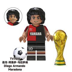 TV6502 Messi Ronaldo Benzema Kaká Soccer Football Player World Mini Building Block Action Figure Educational Toy For Kids