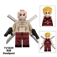 TV6204  Marvel Comics Super Heroes Spider-Man2 The Amazing Spider-Man Deadpool Watchers Mini Bricks Building Block Figure Toys For Kids