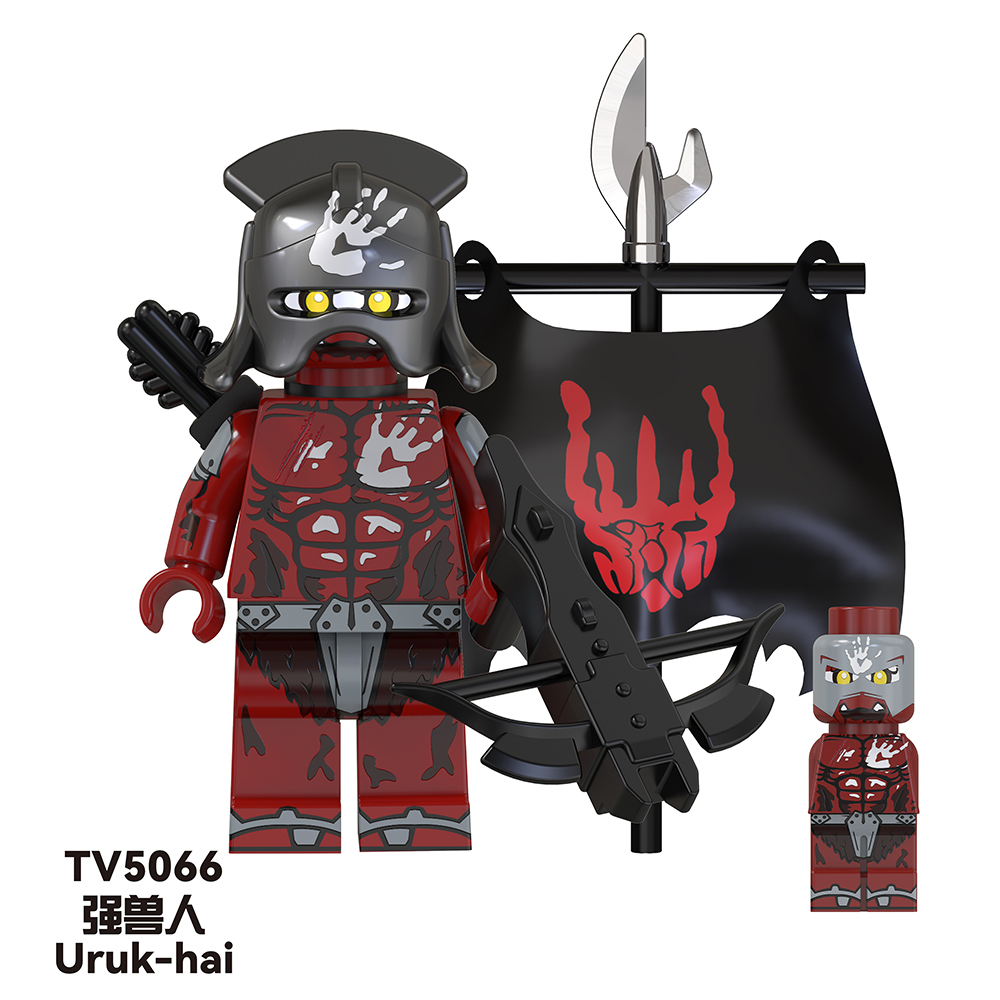 TV6408 Movies Uruk-hai Weapons Soldier Figures Juguetes Child DIY Building Block Sets Children Educational Kids Toys