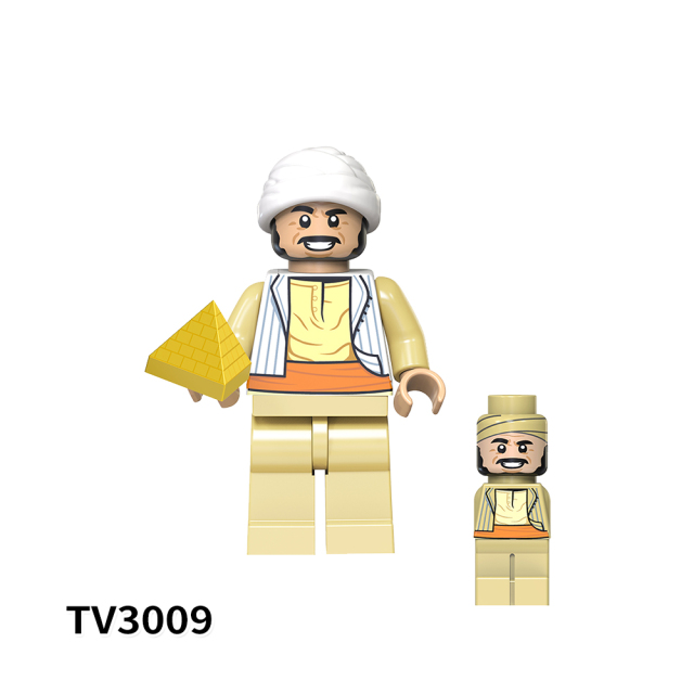 TV6301 Raiders of the Lost Ark Movie Assemble Indiana Jones  Dr. Rene Belloq Educational Building Blocks for Kids Gift Toys