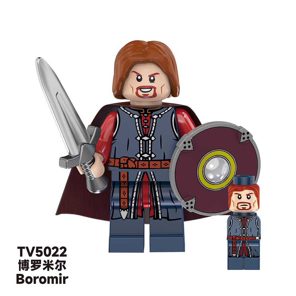 TV6402 Lord Of The Rings Movie Aragorn Elrond Boromir Elves Mini Bricks Building Block Figure Plastic Educational Kids Toys