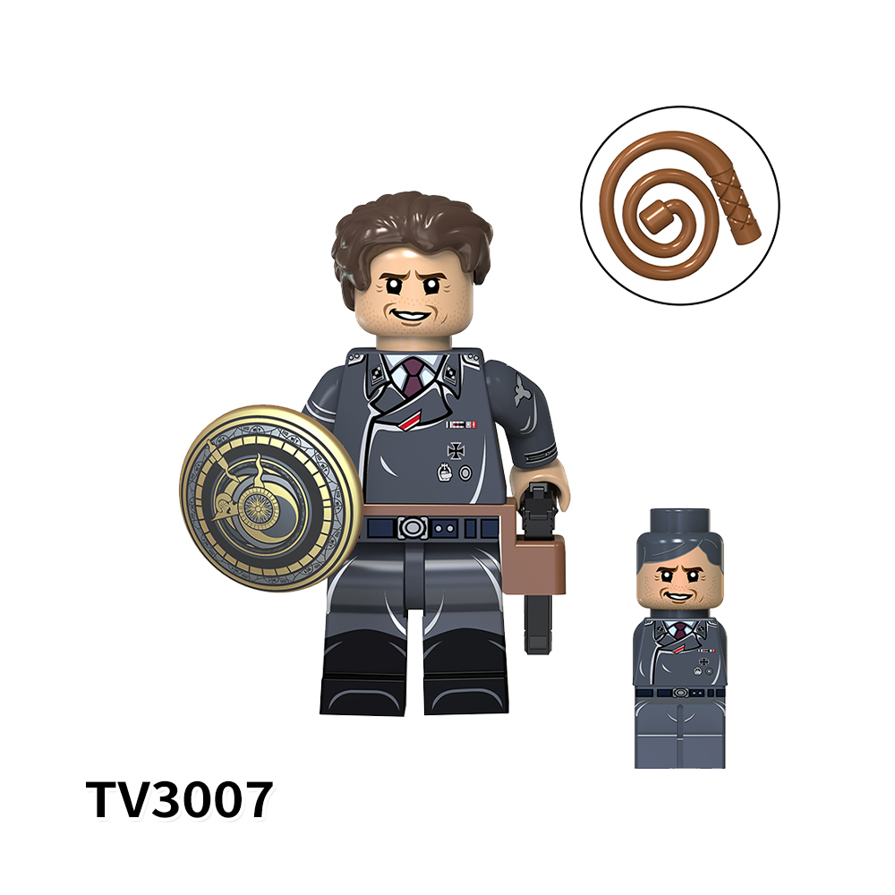 TV6301 Raiders of the Lost Ark Movie Assemble Indiana Jones  Dr. Rene Belloq Educational Building Blocks for Kids Gift Toys