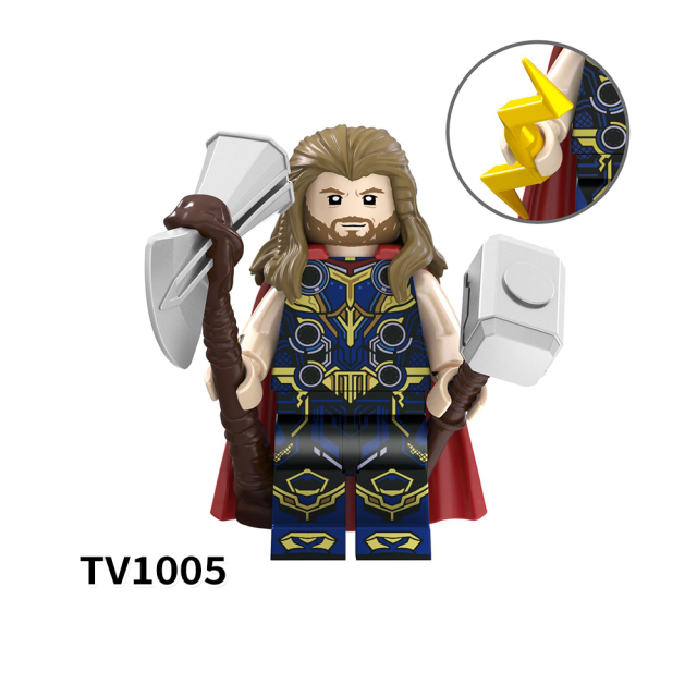 TV6201 Marvel Comics Super Heroes Captain America Doctor Stranges Iron Man Thor Black Panther Mini Bricks Building Block Figure Toys For Kids