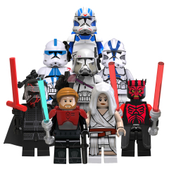 TV6104  Star Wars Movie Character Darth Maul Obi-Wan Minifigs Boy Juguetes Mini Building Blocks Educational Kids Toys