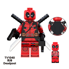 TV6205  Marvel Comics Super Heroes Wolverine Omni Man Deadpool  Mini Bricks Building Block Figure Toys For Kids