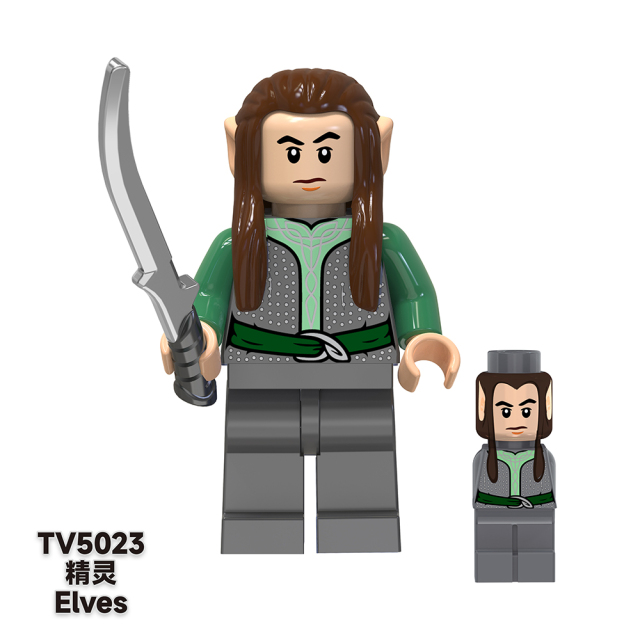 TV6402 Lord Of The Rings Movie Aragorn Elrond Boromir Elves Mini Bricks Building Block Figure Plastic Educational Kids Toys