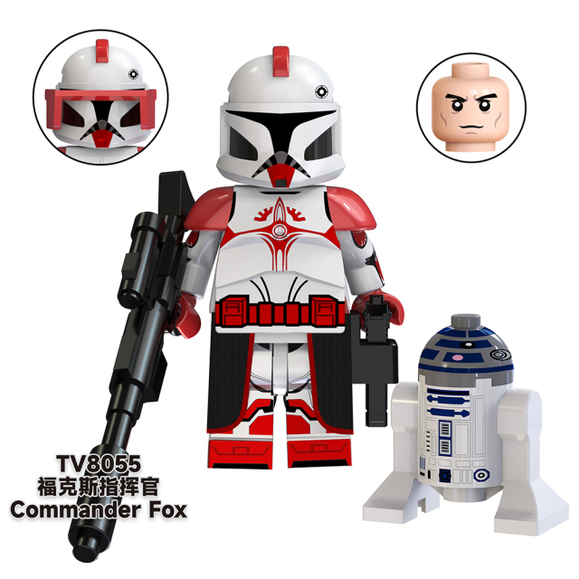 TV6108 Star War Trooper Clone Commander Fox Stone Ganch Bly Mini Building Blocks Action Figures Children Education Toy