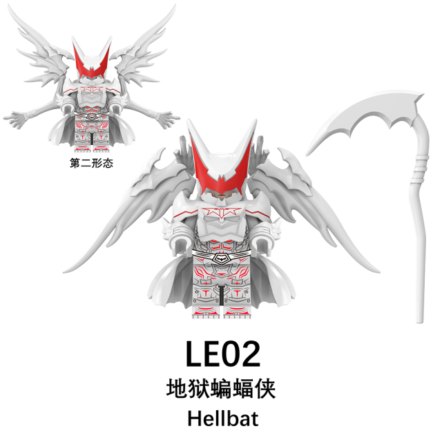LE01-02  Movie DC Comic SuperHero Batman Hellbat Juguetes Minifigs Building Blocks Sets Educational  Kids Toys