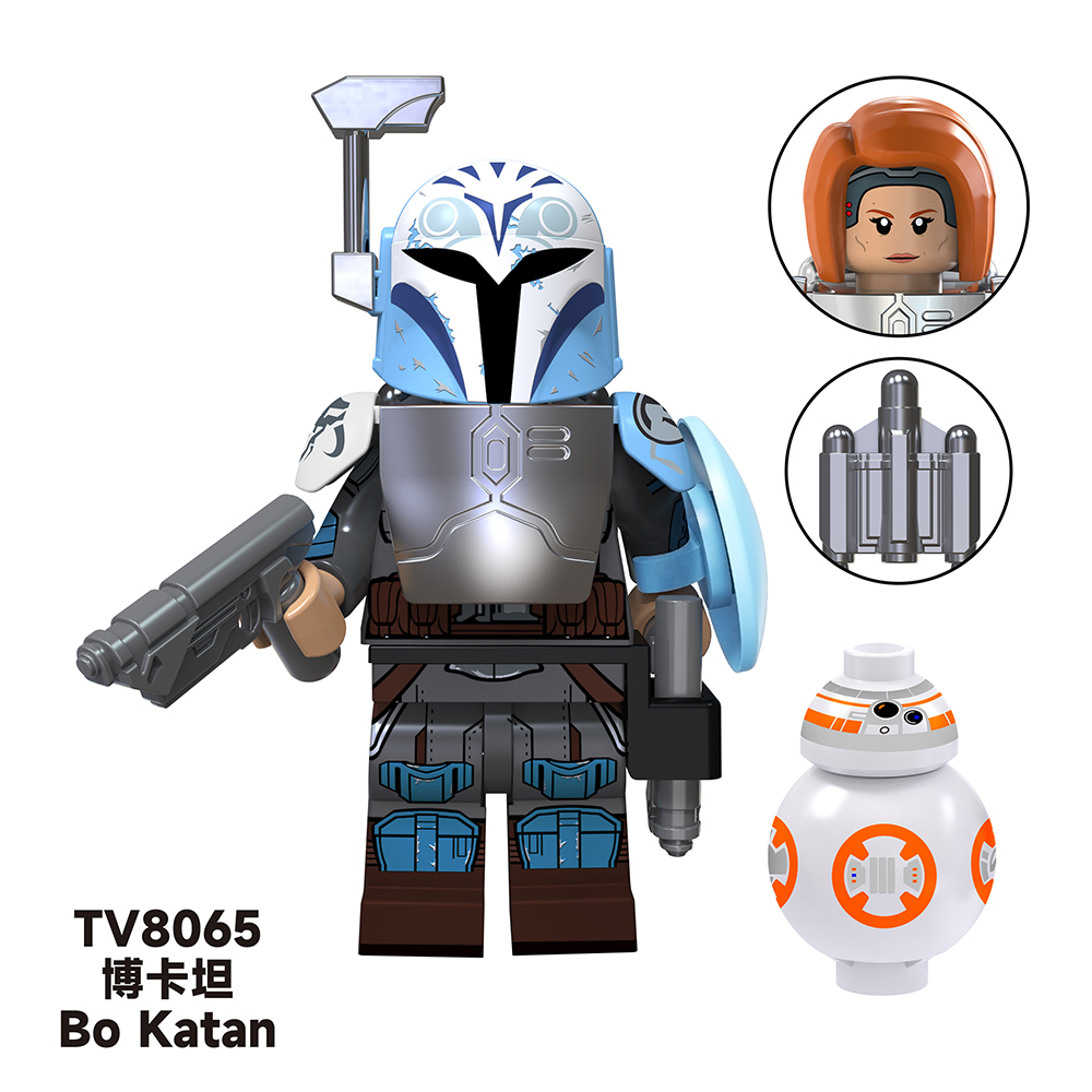 TV6109  Star Wars Movie Mandalorian Han Solo Bo Katan Movie Character Building Blocks Brick Educational Toy For Kids Boys